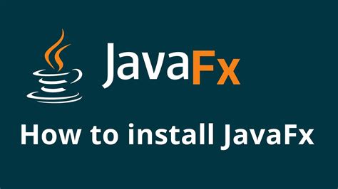 Javafx install.  JavaFX 21 requires JDK 17 or later. youtu This article instructs how to...