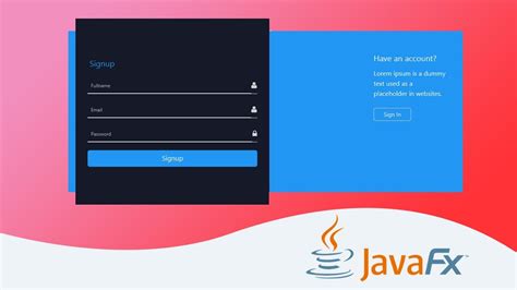 Javafx login page.  The application is designed Demonstration of JavaFX project which i...
