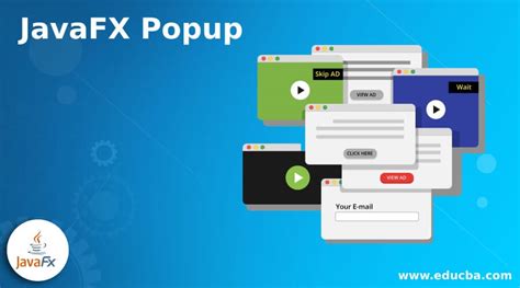 Javafx popup window.  I want to create a popup window in a JavaFX application.  JavaFX is ...