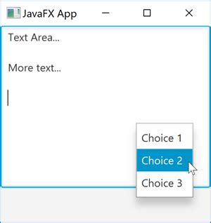 Javafx scene control. Control javafx.  Control contextMenu, skin, tooltip Properties inherit...