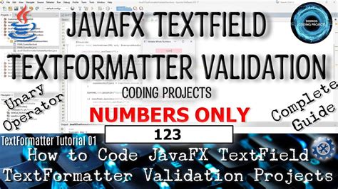 Javafx textfield only numbers textformatter.  How would I go about formatti...