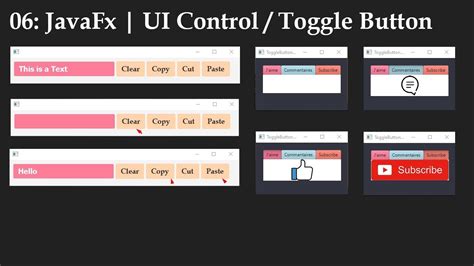 Javafx toggle switch.  What follows is a list of some of the features ...