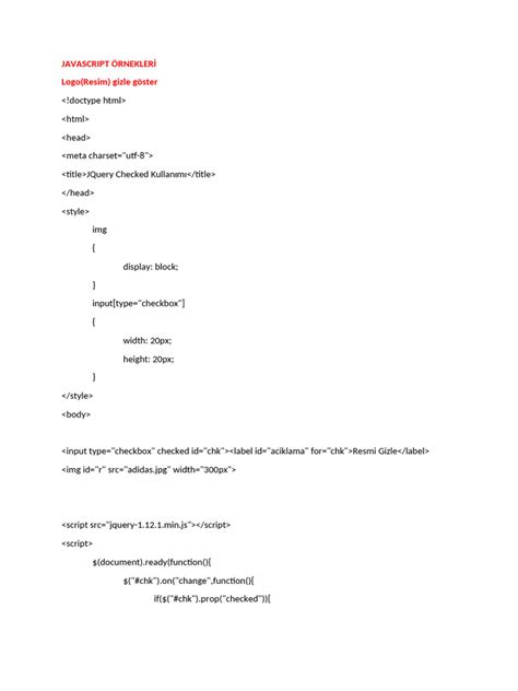 Javascript Örnekleri̇ PDF. 