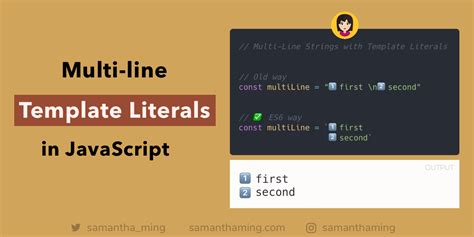Javascript New Line In Template String
