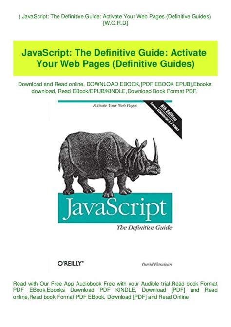 Javascript The Definitive Guide Free Download