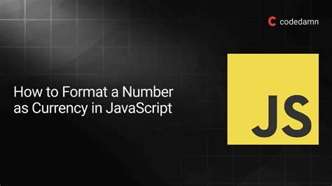 Javascript format currency