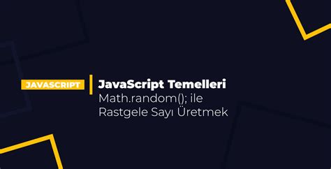 Javascript random sayı