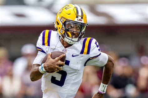 Jayden Daniels, the dazzling quarterback for LSU, is the AP college football player of the year