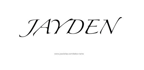 Jayden Name Tattoo Designs Name tattoo designs, Names, Name tattoo
