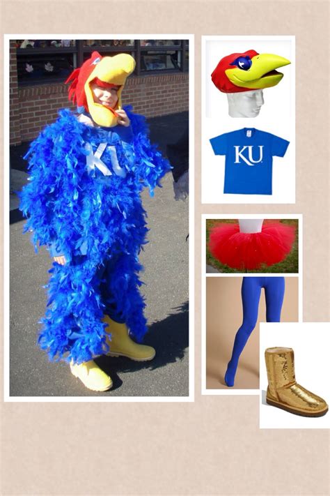 14 results for kansas jayhawk costume Save this search Shipping to: 23917 Shop on eBay Brand New $20.00 or Best Offer Sponsored University of Kansas Jayhawks Mascot Costume for Child Size 2T - 3T - New Brand New $29.50 sh_414261 (77) 100% Buy It Now +$11.00 shipping Sponsored KU Kansas Jayhawk Pets First cheerleader dress Small Pre-Owned $17.50. 