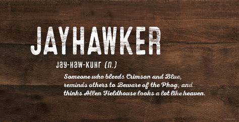 9 Eyl 2023 ... The original meaning of "Jayhawker" meant a Kansas abolitionist who fought Missourians and slave owners. Any man from Kansas fighting in the .... 