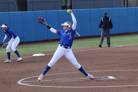Jayhawks softball. The basic skills of softball are hitting, throwing, catching, fielding and base running. Players with these skills can operate well in both offense and defense. Softball is a team sport similar to baseball but played on a smaller field. 