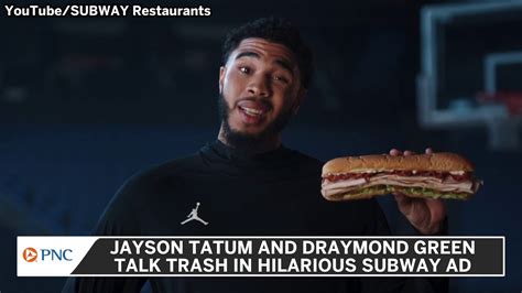 Check out Subway's 30 second TV commercial, 'PROferred Anthem' from the Quick Serve industry. Keep an eye on this page to learn about the songs, characters, and celebrities appearing in this TV commercial. ... Jayson Tatum, Peyton Manning, Mallory Swanson Get Free Access to the Data Below for 10 Ads! Work Email. Comments. Unlock These Ad .... 