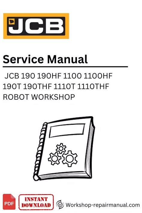 Jcb 190 190hf 1100 1100hf 190t 190thf 1110t 1110thf robot service repair workshop manual. - Dan coates popular piano library medleys of pop rock.