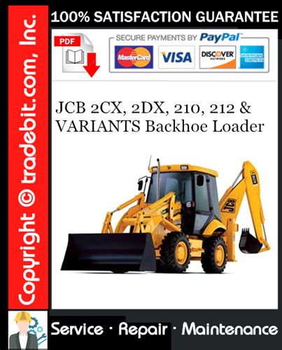 Jcb 2cx 2dx 210 212 baggerlader service reparaturanleitung download sn 657001 bis 763230 481196 und höher. - Washington 2017 master electrician study guide.
