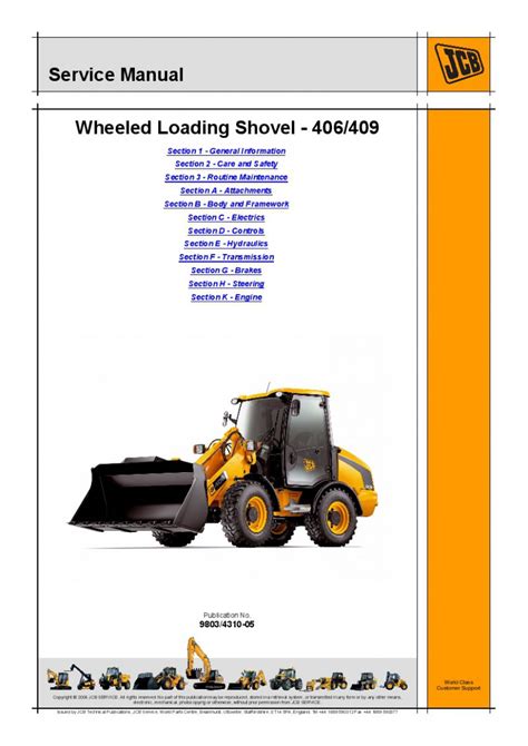 Jcb 406 409 wheeled loader service repair manual instant download. - Capitolo 20 sezione 3 lettura guidata dalla grande società.