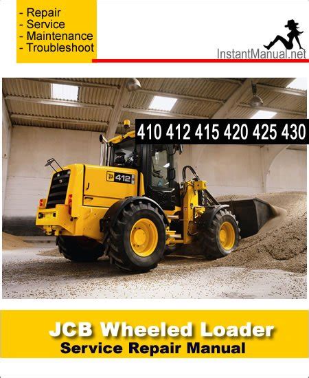 Jcb 410 412 415 420 425 430 wheeled loader service repair manual instant download. - Laboratory manual chemistry in context by american chemical society.