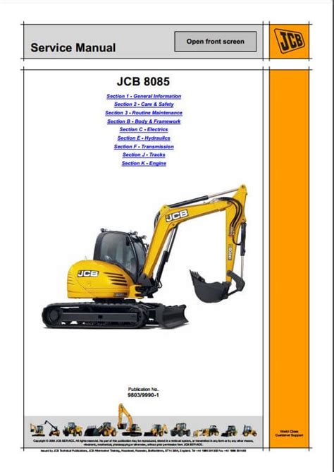 Jcb 8085 midi excavator service repair workshop manual instant download. - Leitfaden zur strategie für dunkle wolken.