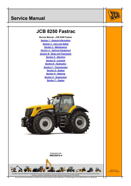 Jcb 8250 fastrac service repair manual instant download sn 01139000 01139999. - Rola kobiet w aktywizacji i wielofunkcyjnym rozwoju obszarow wiejskich.