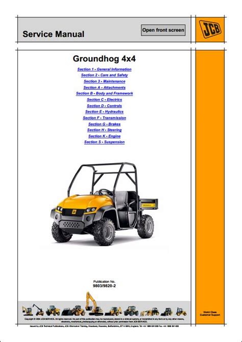 Jcb groundhog 4x4 utility vehicle service repair manual. - Informe sobre la provincia de coquimbo.