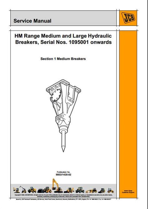 Jcb hm range medium and large hydraulic breakers service repair manual instant. - Maintenance et assurance de la qualit guide pratique.