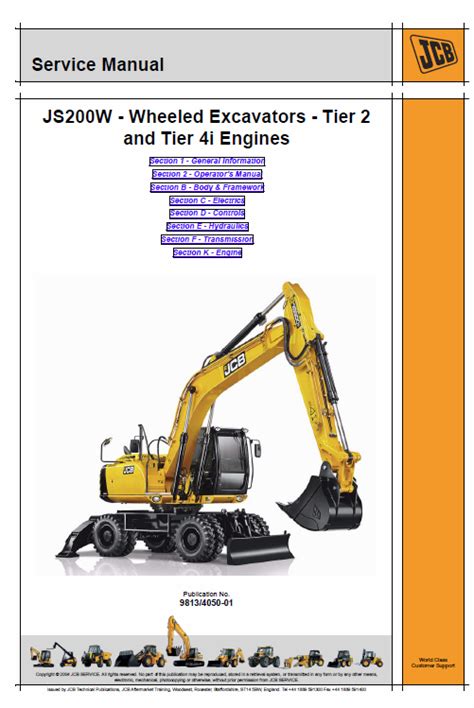 Jcb js200w mobilbagger service reparatur werkstatthandbuch. - Briggs and stratton 17hp ohv engine manual.