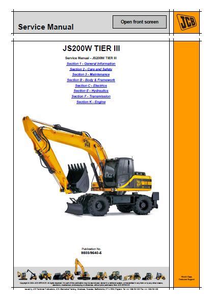 Jcb js200w wheeled excavator service repair workshop manual. - Liquid and surface borne particle measurement handbook.