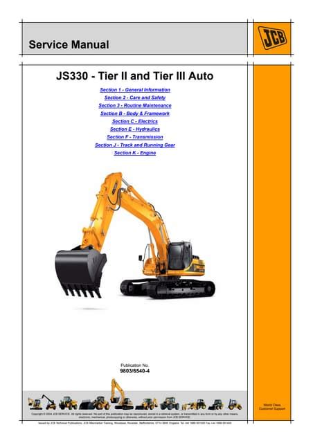 Jcb js330 auto tier2 and tier3 tracked excavator service repair workshop manual. - 1o. diagnóstico da área cultural de belo horizonte.