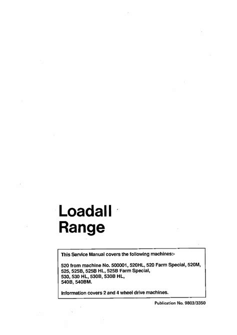 Jcb loadall 520 525 530 540 workshop service manual. - John deere r40 manuale di riparazione.