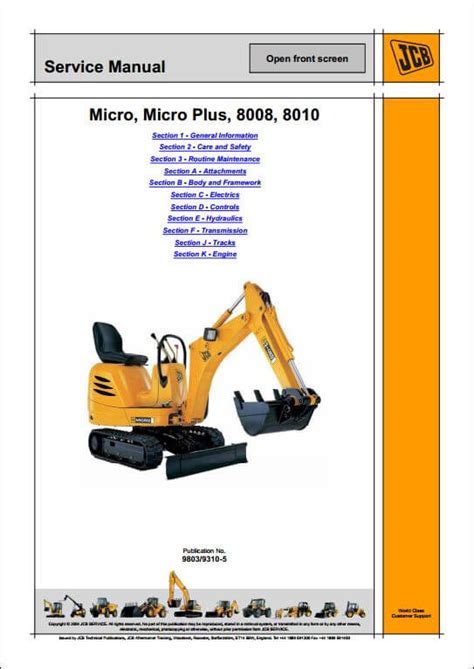 Jcb micro micro plus micro 8008 micro 8010 excavator service repair manual. - Guida per l'utente agilent 8960 e5515c.