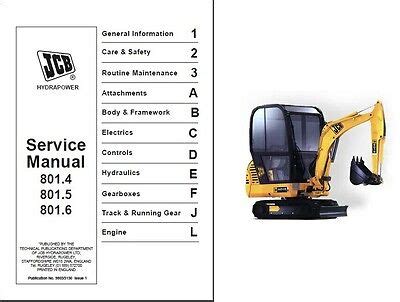 Jcb service 801 4 801 5 801 6 download manuale di servizio di riparazione di mini escavatori cingolati. - The essential work experience handbook by arlene douglas.