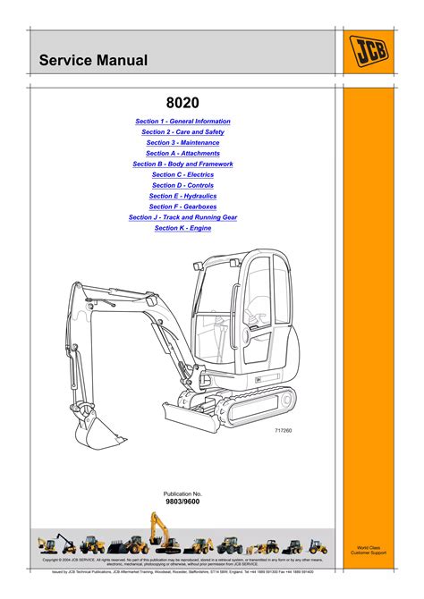 Jcb service 8020 mini excavator manual shop servirepair book. - Repair manual for 89 toyota tercel.