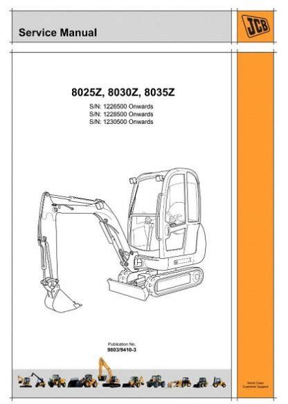 Jcb service 8025z 8030z 8035z officina mini escavatore 8025 z 8030 z 8035 z libro di riparazione di servizio. - 1939 ford v8 60hp passenger commercial owners instruction operating manual.
