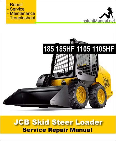 Jcb service robot 185 185hf 1105 1105hf manual skid steer shop service repair book. - The mind guest sharon green online.