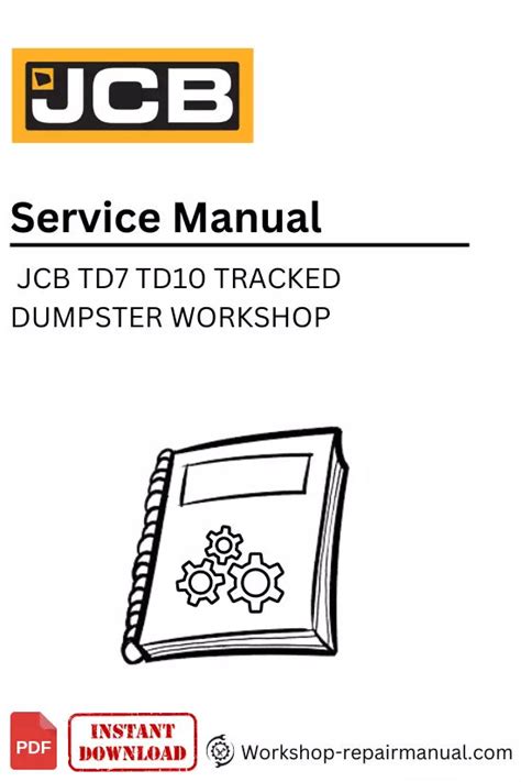 Jcb td7 td10 tracked dumpster service repair workshop manual. - Wordwise responde espacio de la tierra.
