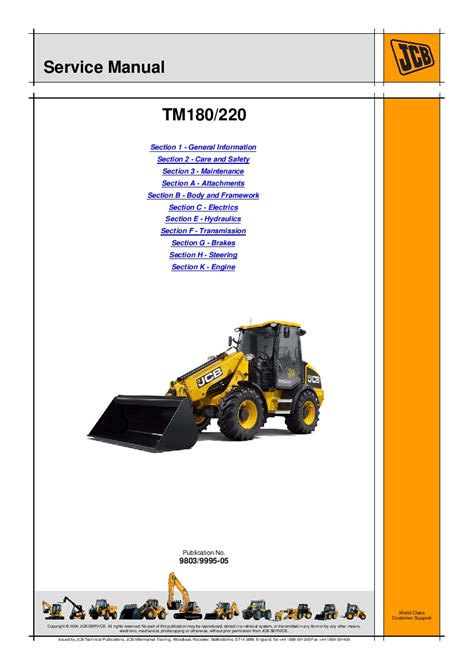 Jcb tm180 tm220 telescopic wheeled loader service repair manual instant. - À la recherche d'une identité franco-ontarienne.