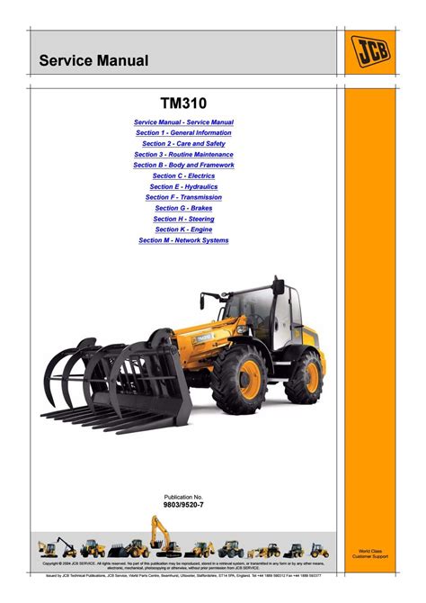 Jcb tm310 telescopic handler service manual. - Panasonic th 50pz77u plasma tv service manual.