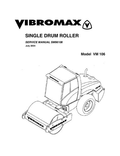 Jcb vibromax vm106 single drum roller service repair manual instant. - Ih international harvester farmall 130 140 tractor shop service repair manual download.