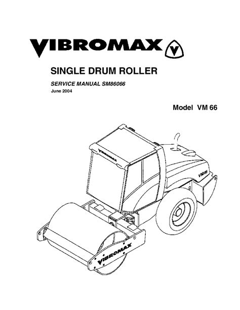 Jcb vibromax vm66 single drum roller service repair manual instant. - Komatsu 730e trolley dump truck service shop manual.