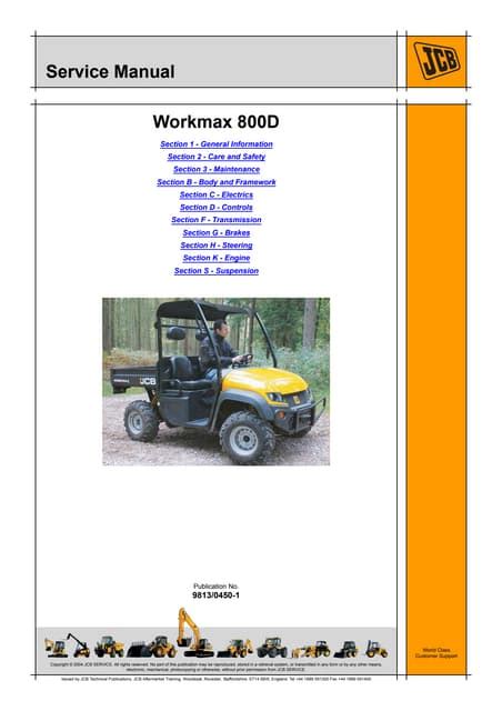 Jcb workmax 800d utv service repair manual instant. - 2012 jeep grand cherokee overland user manual.