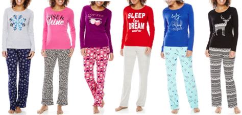 Jcpenney Ladies Sleepwear, Some women's pyjama sets may also include a  matching dressing gown or slippers.