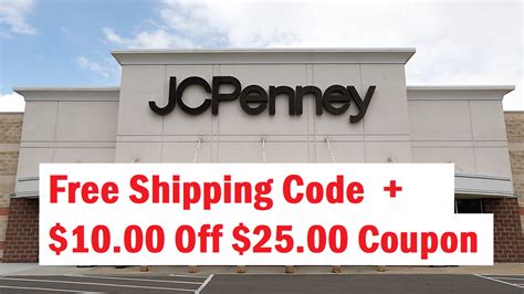 Jcpenney free shipping code no minimum. 10% OFF 1 use today Biggest Jewelry Sale of the Season: EXTRA 25-30% off select jewelry with this JCPenney promo code Enjoy an additional 30% off select fine and fashion jewelry (25% off for... 
