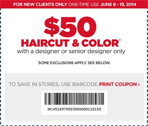 Jcpenney hair salon coupons. 11:00 AM - 7:00 PM. 300 Valley River Ctr. Eugene, OR 97401. Get Directions. (541) 342-6211. Store Services. See Store Details. JCPenney Eugene, OR Store Locator - Find a JCPenney near you and discover quality products you and your family need, all at affordable prices! 