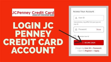 Online: Log in to your Synchrony Bank account to see your JCPenney Cre