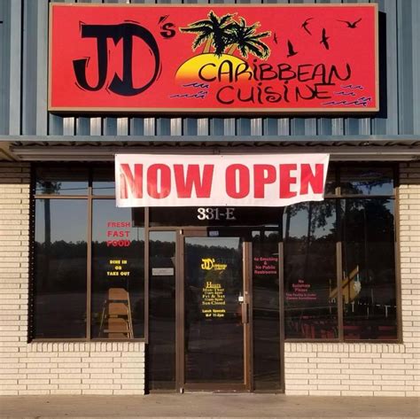 Jd's Caribbean Cuisine. Call Menu Info. 331 Western Boulevard Jacksonville, NC 28546 Uber. MORE PHOTOS. Menu Main Entrees. All main entrees items include: rice and peas, white rice or garlic, and parsley rice with steamed vegetables and plantains. Curry Chicken Curry Goat Sampler Platter. Only in large. Curry Goat and Jerk Chicken .... 