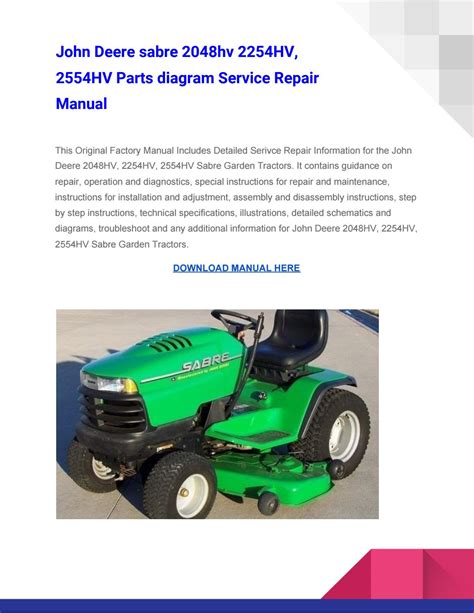 Jd models 2048hv 2254hv 2554hv lawn garden tractor repair manual. - Lost girl season 4 episode guide.