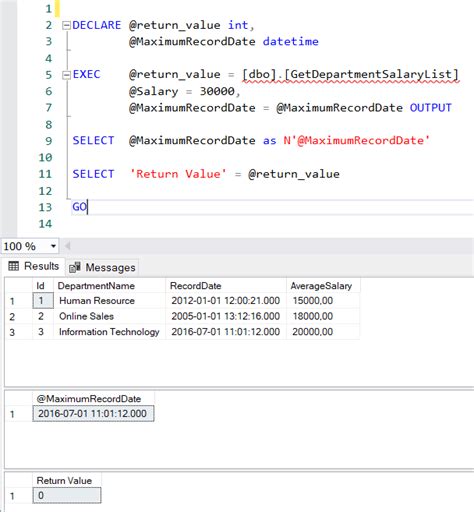 Jdbc call stored procedure return resultset.  Each row column returned by SELECT will ...