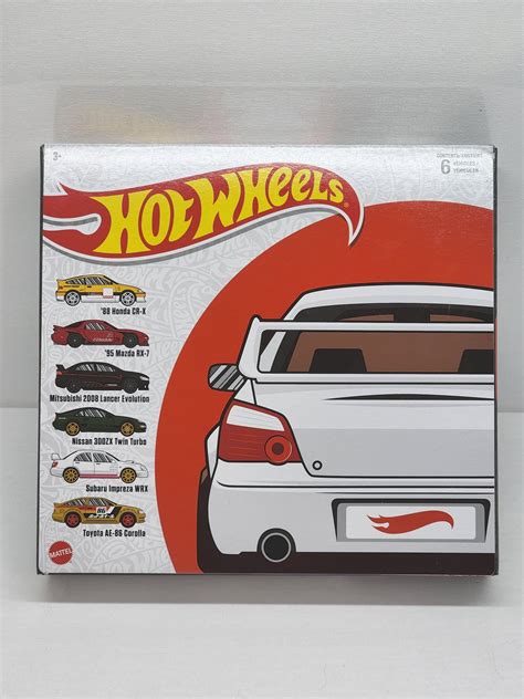 Hot Wheels Japanese Multipacks of 6 Toy Cars, 1:64 Scale .... 