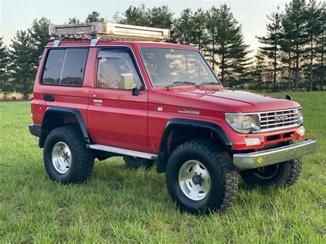 1992 Toyota Land Cruiser Turbo. Diesel Turbo AT 4WD. 191,885km/119,928miles. 285/75 R16 Tires. Toprank International Vehicle Importers sells in stock, landed, inspected cars over 25 years old at our dealership in California. We also provide the most informed and reliable importing service of Japanese ( JDM) import cars, or other foreign .... 
