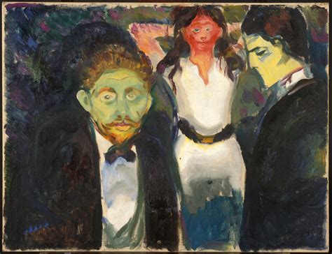 Jealousy, 1895 by Edvard Munch